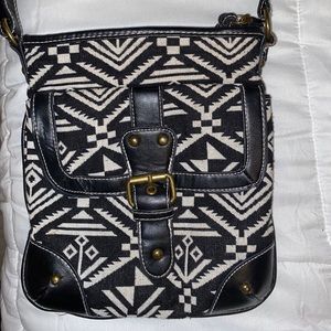 Black Tribal Crossbody